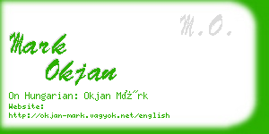 mark okjan business card